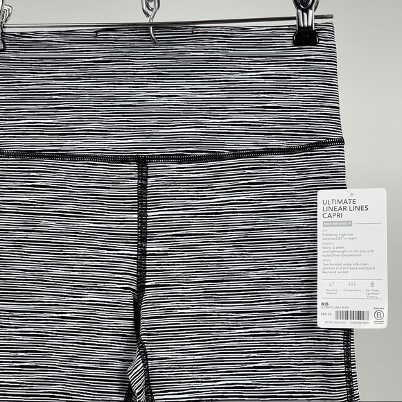 NWT Athleta Ultimate Linear Lines Cropped Leggings - Picture 11 of 13